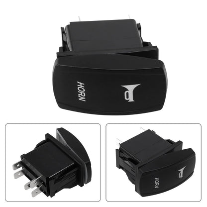 Rocker Switch Black ABS Blue LED Speaker Push Button for Car