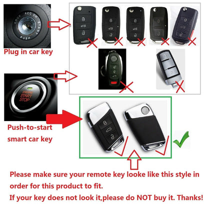 Carbon Fiber Key Cover for Toyota Fortuner Hilux Prado Highlander (2015-2023)
