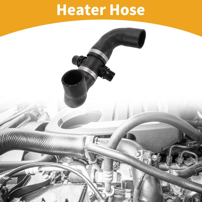 2.0L Heater Hose Rubber Black for BMW 528i xDrive (2012-2014)