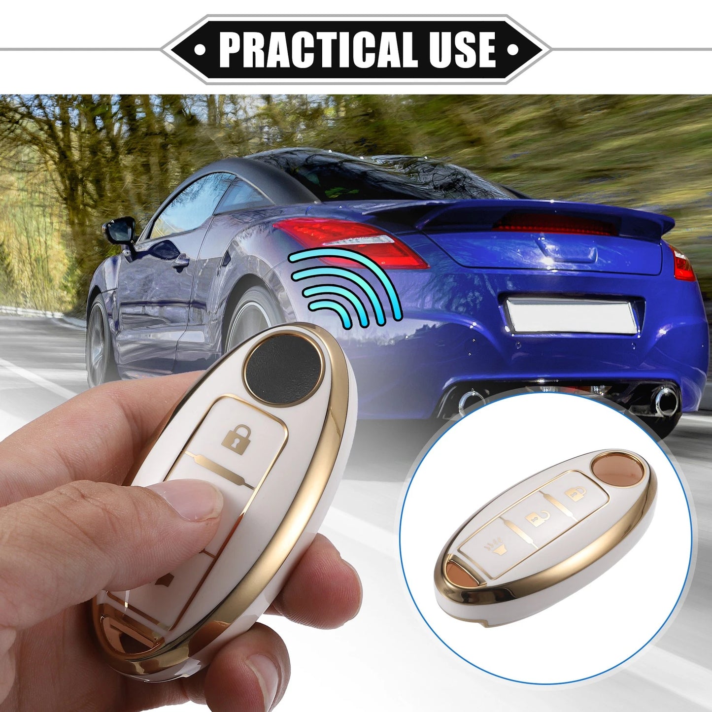 3 x Keyless Key Fob Shell Cover Case for Nissan Altima Armada (2002-2023)