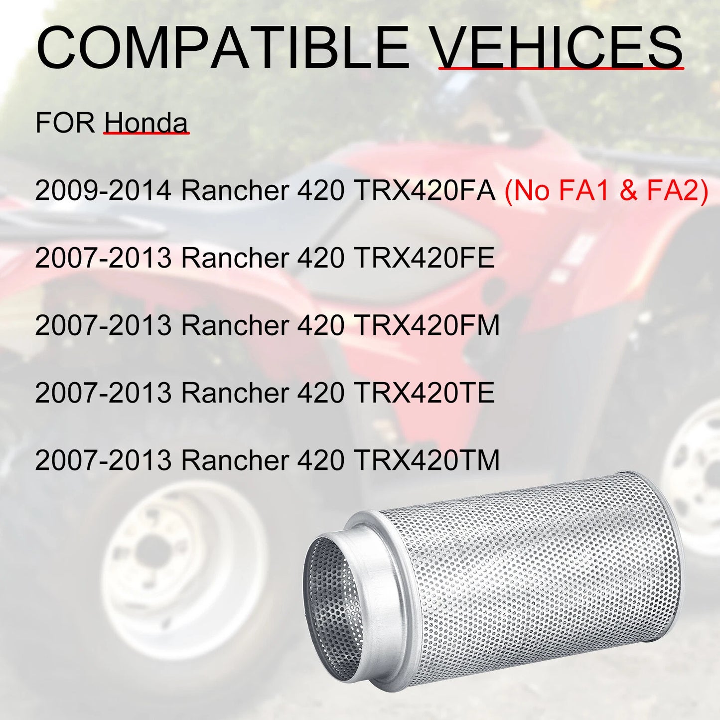AIR FILTER CLEANER BODY for Honda Rancher 420 (2007–2014)
