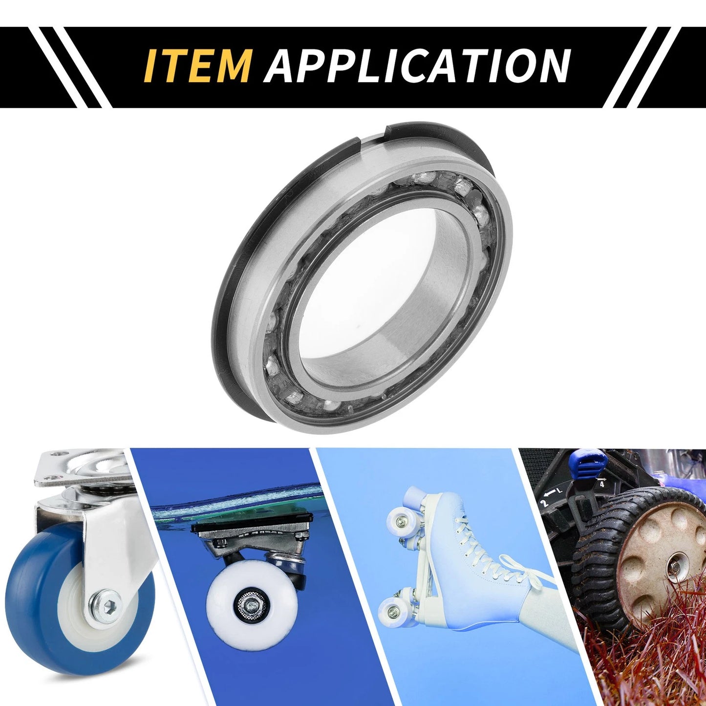40x62x12mm Deep Groove Ball Bearings P6 for Scooter Skateboard Wheel