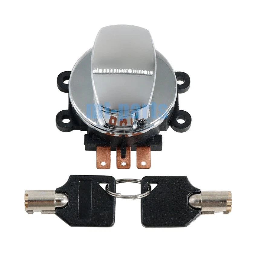 Chrome Ignition Key Switch for Harley-Davidson Rocker FXCW (2008-2009)
