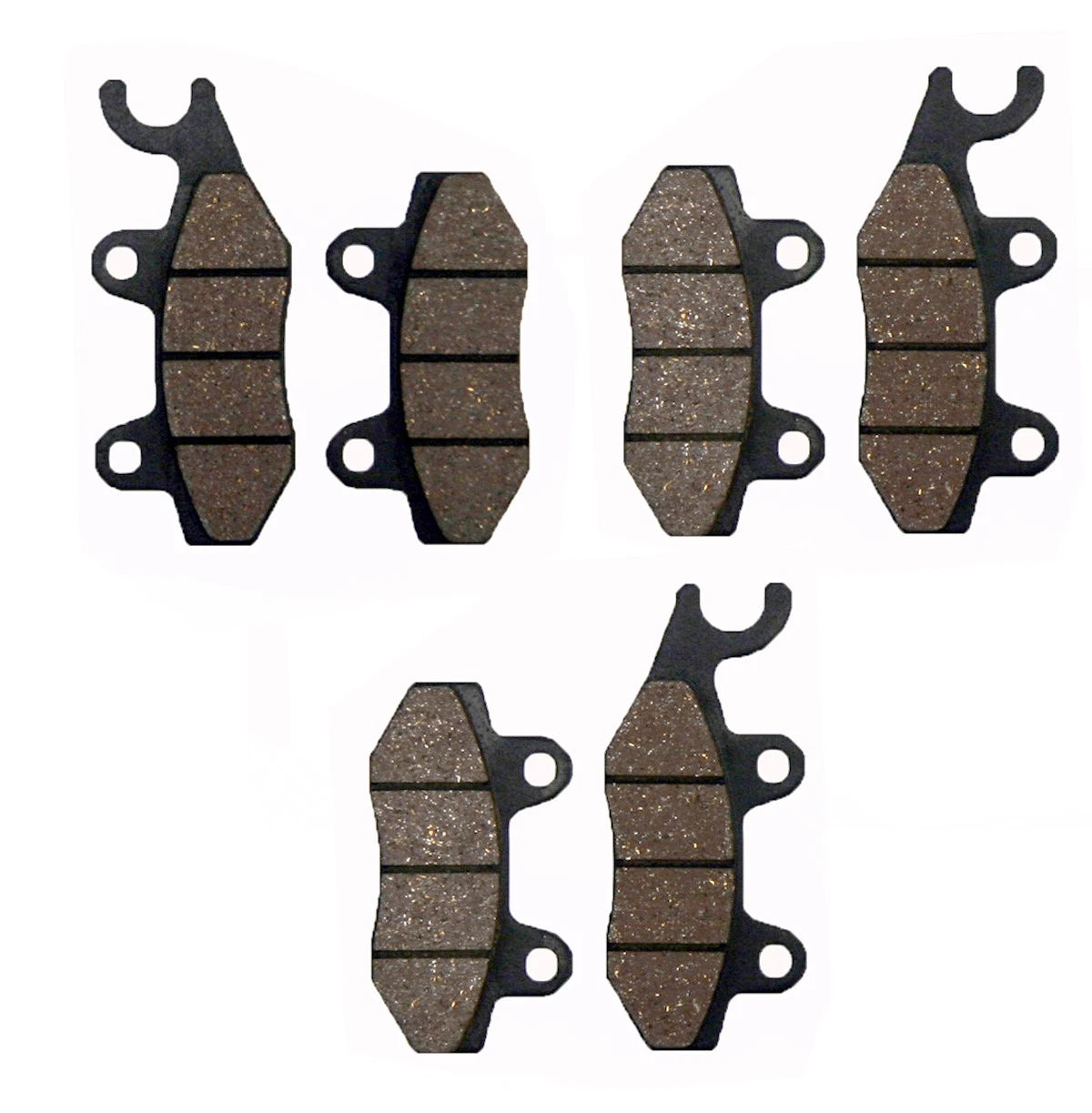 Front & Rear Semi-Metallic Brake Pads for Can-Am Commander 1000 (2011–2018)
