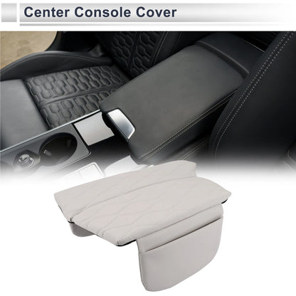 Car Center Console Cover for BMW 5 Series (2011-2017) - White Storage Bag 1 Set