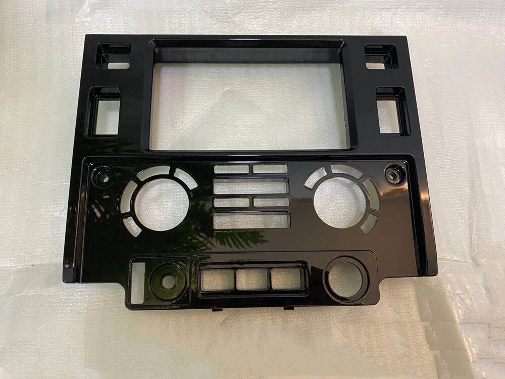 2 x Din Center Dash Nav Head Unit Fascia Panel Set for Land Rover Defender