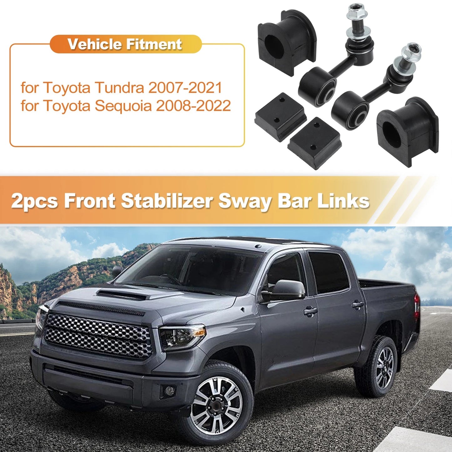 Front Sway Bar Link Bushings for Toyota Tundra, Sequoia (2008-2022)