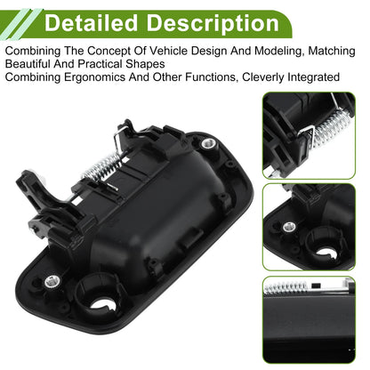 Exterior Door Handle for Chevrolet Spark (2013 - 2016) Black Front Left