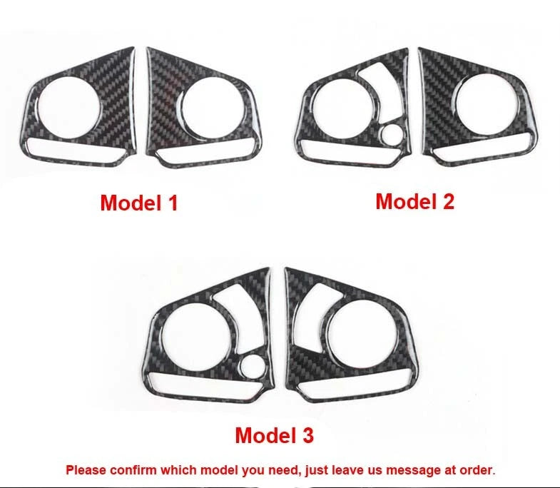 Carbon Fiber Steering Wheel Cover Panel Sticker Trim fit 2017-2018 Honda CRV