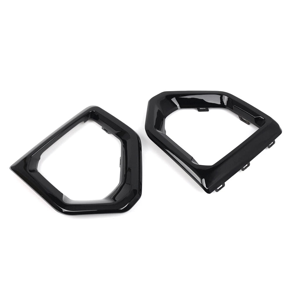 Fog Light Lamp Outer Bezel Cover Pair for GMC Sierra 1500 (2014-2018)