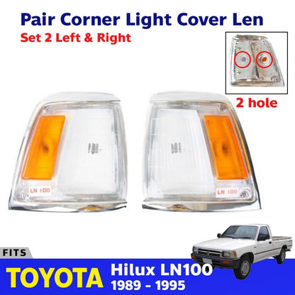 Corner Light Turn Indicator Lamp Pair Fits Toyota Hilux LN100 Pickup 1989-95 D05