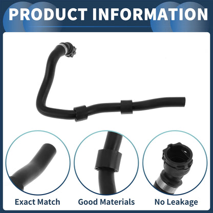 HVAC Heater Hose for BMW X3 E83 (2007 - 2010) Rubber Black