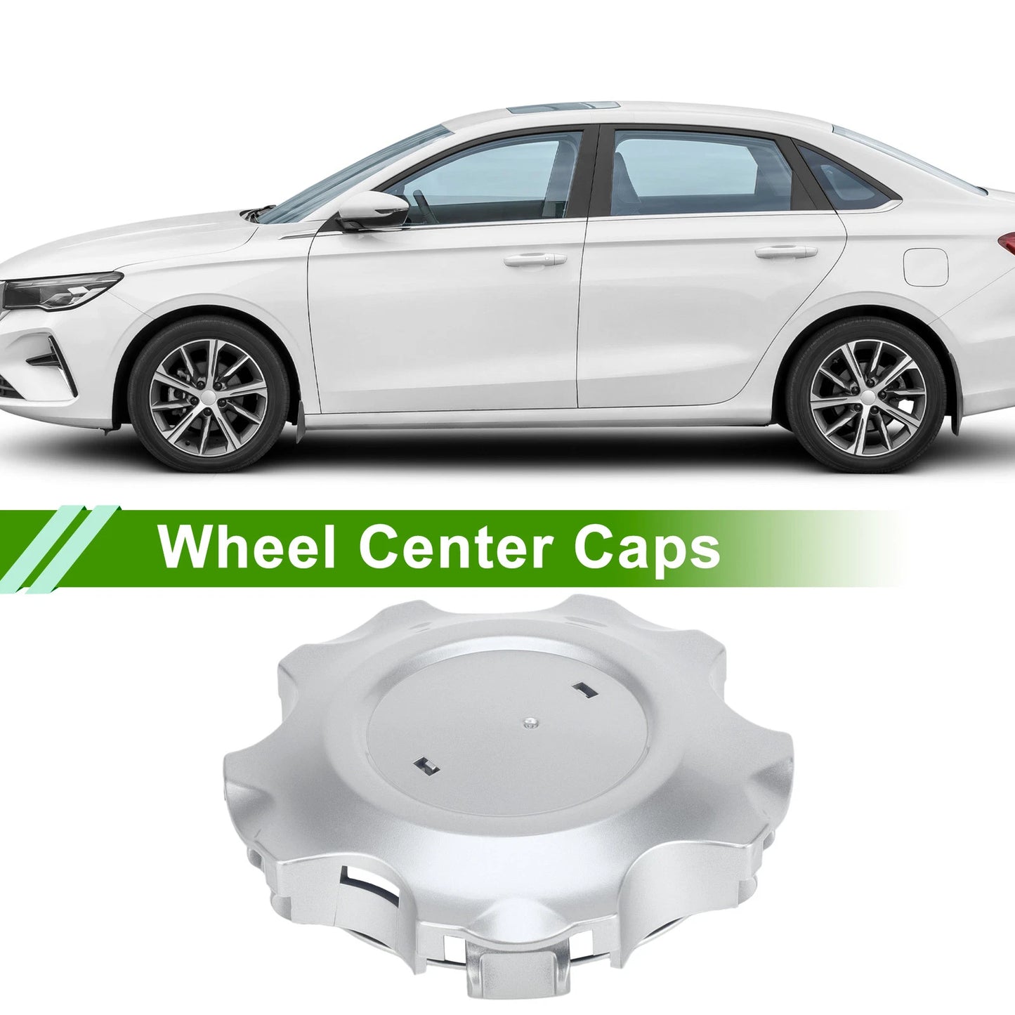 Wheel Center Cap for Toyota Land Cruiser (2008-2021) Silver Plastic 1 Pc