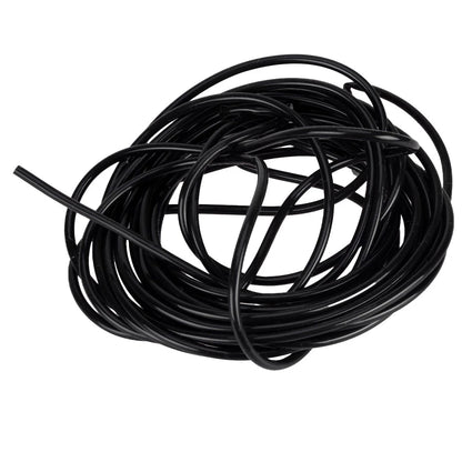 Black Universal Silicone Air Vacuum Hose Line Pipe Tube 20ft for Car