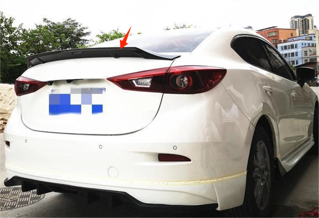 Glossy Black Rear Spoiler Wing for Mazda 3 M3 Axela (2014-2018)