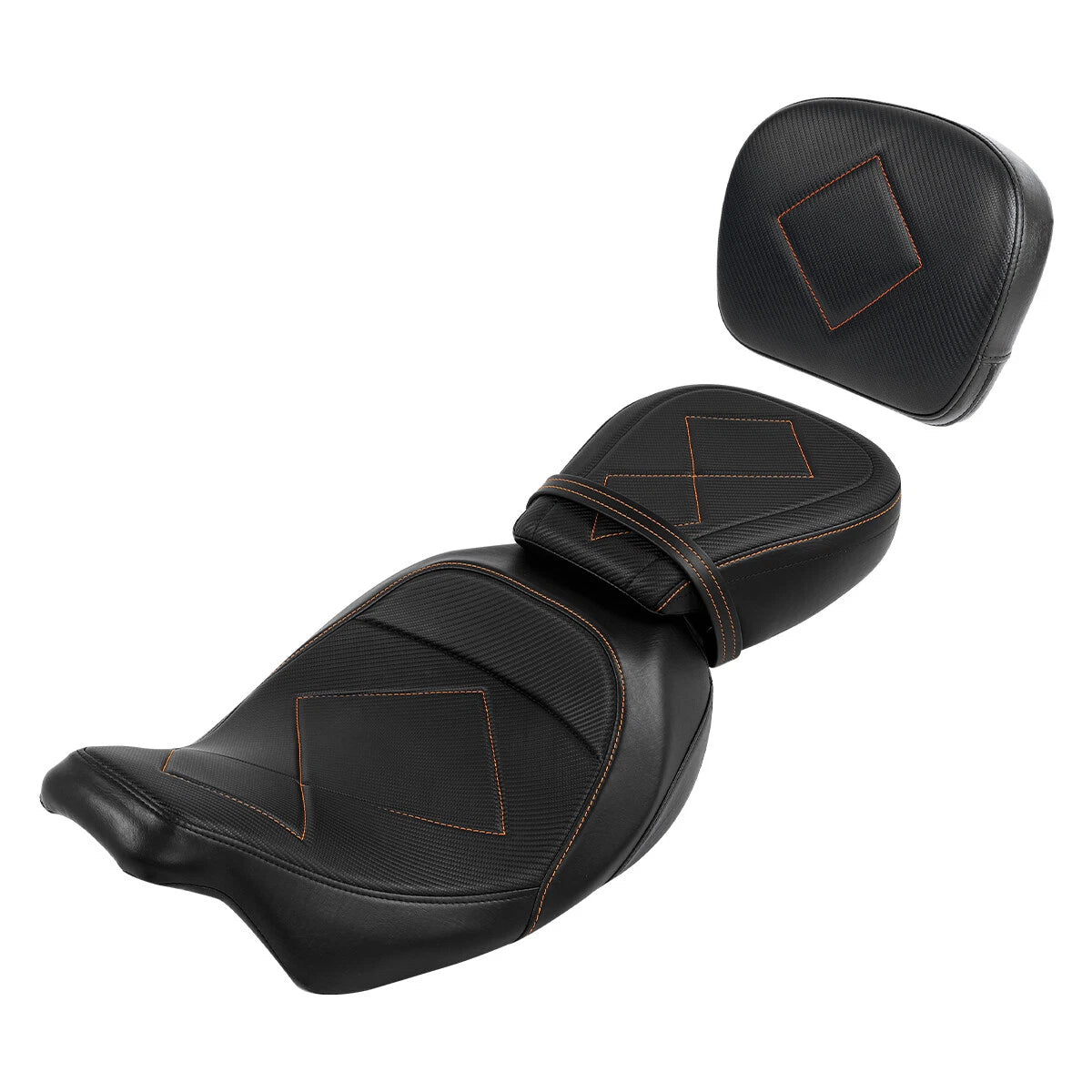 Driver & Passenger Seat Backrest Pad for Harley Touring Road Glide (2009-2023)