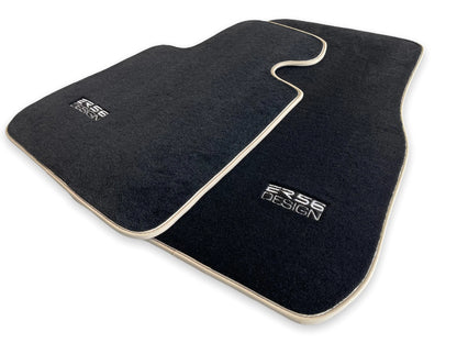 Premium Floor Mats for BMW X5 Series E53 (2000-2006) - Black Beige Rounds