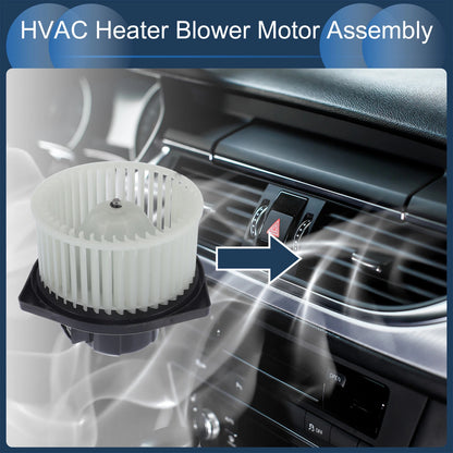 HVAC Blower Motor Assembly Black White for Chevrolet Aveo (2004-2008)