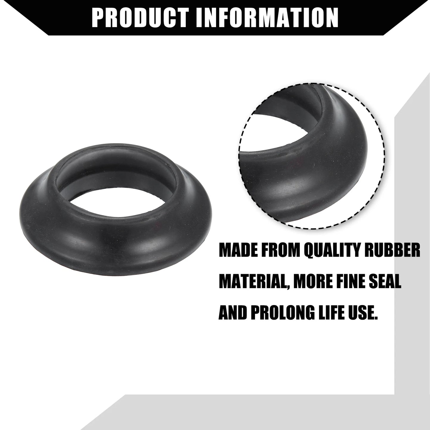 Gas Tank Fuel Neck Grommet for Ford F-100 F-250 (1957-1969) Rubber Black