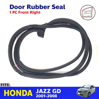 Door Rubber Seal Front RH Fits Honda FIT Jazz GD1 GD2 GD3 GD4 GD5 4D HB 2001-08