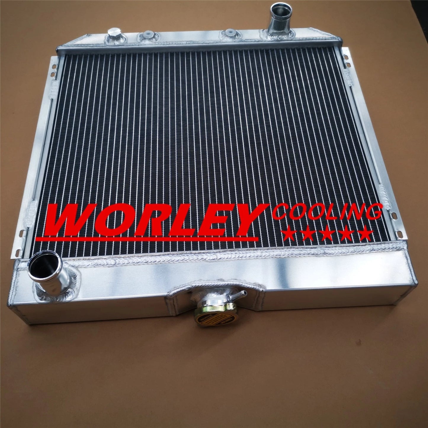 44mm 3 Row Aluminum Racing Radiator for 1969-1970 Ford Mustang 4.1L/5.0L