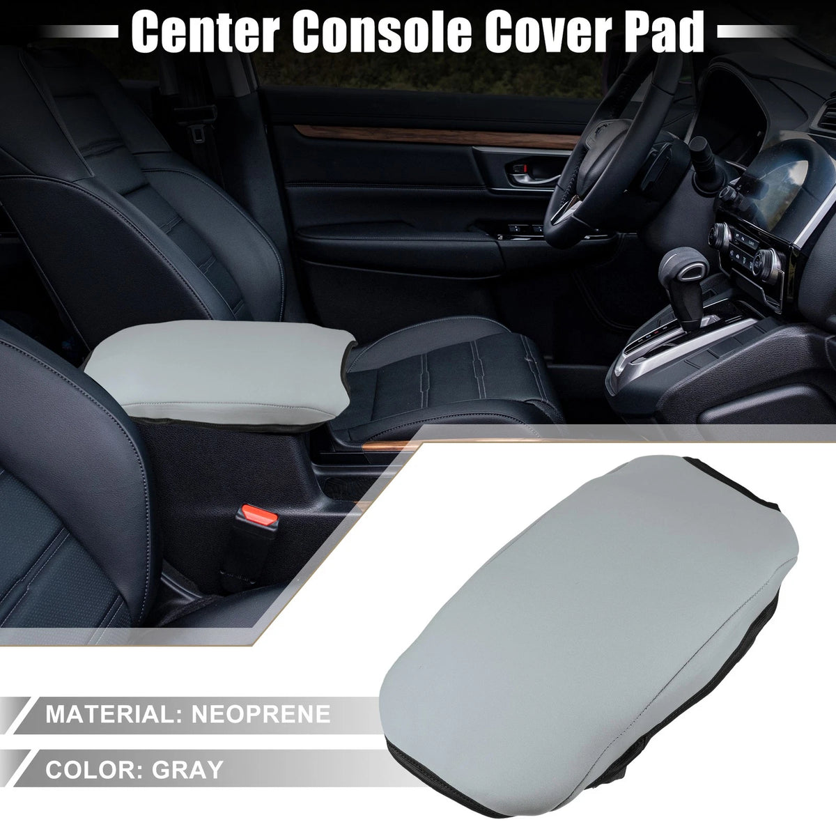 Car Center Console Armrest Cover for Toyota Camry (2012-2017) Gray