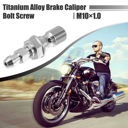 Titanium Alloy M10x1.0 Motorcycle Brake Master Cylinder Screw for Make Model
