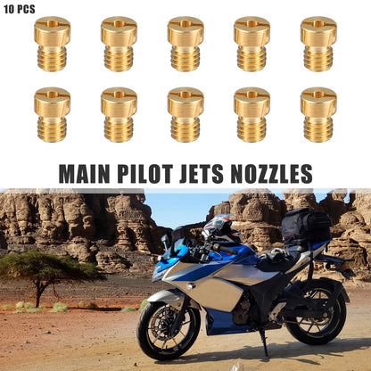 Main Jets Nozzles 75 78 80 82 85 88 90 92 95 98 10pcs for Universal Motorcycle