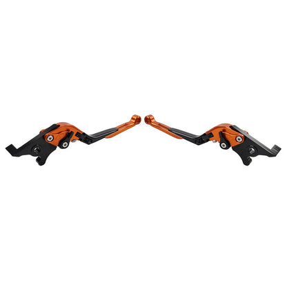 Orange Extendable Brake Clutch Levers for Kawasaki Z1000 ZX6R (2007-2018)