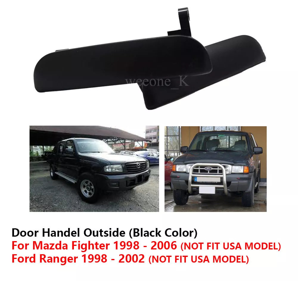 Black Door Handle RH/LH for Mazda Fighter, Ford Ranger (1998-2006)