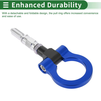 Front Rear Tow Hook 15.6mm Aluminum Alloy for Ford Focus (1998-2025)
