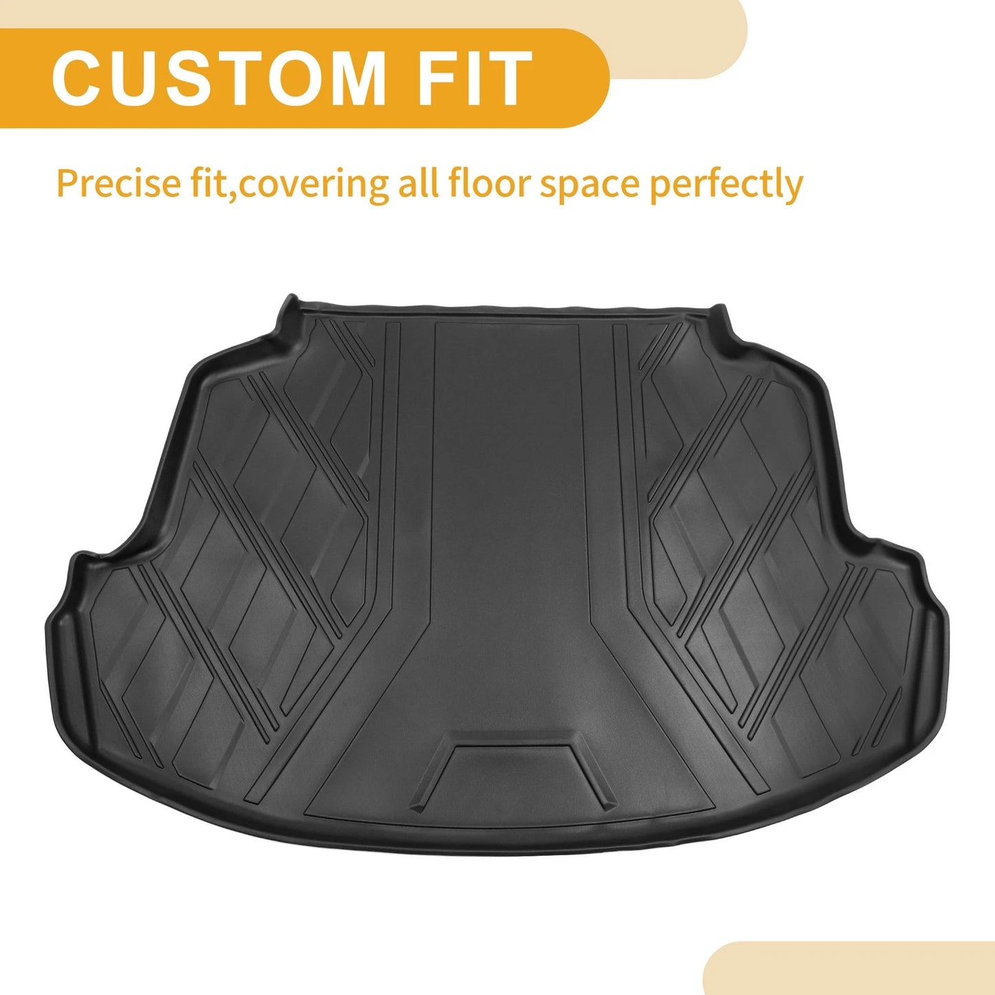 Cargo Liner Rear Boot Mat for Toyota Corolla (2014-2019) Diamond Pattern TPE