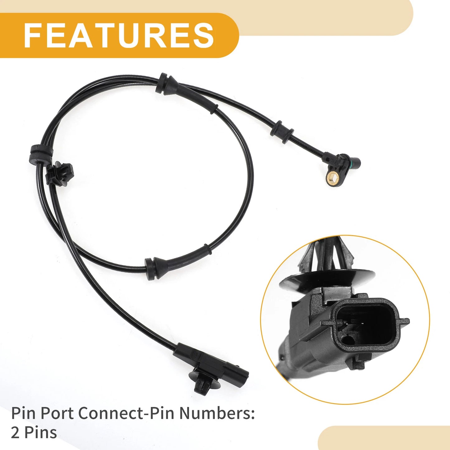 ABS Wheel Speed Sensor Front Left Right for Infiniti QX80 (2010-2017)
