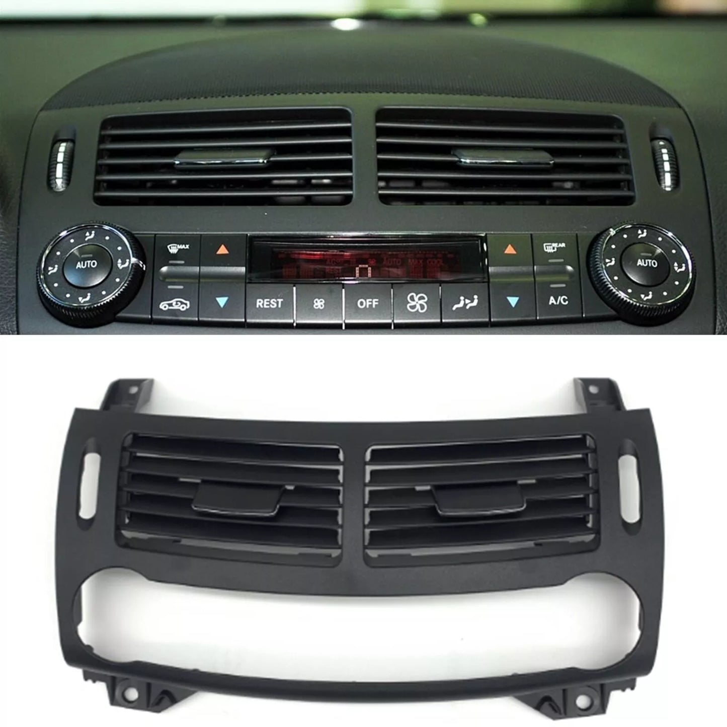 Air Vent Grille for Mercedes Benz E Class W211 (2003-2008) Black