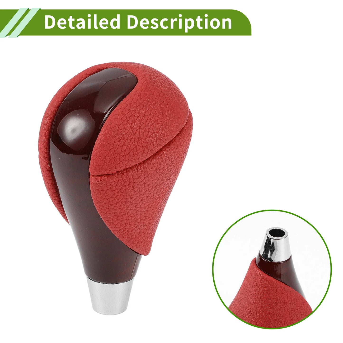 Automatic Gear Shift Knob for Lexus ES350 (2007-2015) - Red Brown Faux Leather