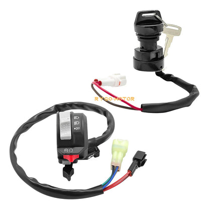 2 x Headlight & Ignition Key Switch for Yamaha Raptor 660 350