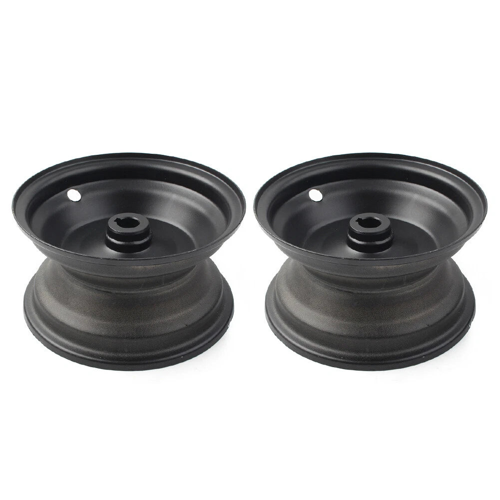 6" 145/70-6 IN Wheel Rims Black for Go Kart Off-Road Dirt Bike