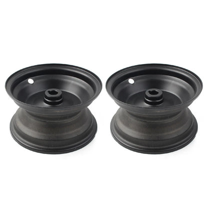 6" 145/70-6 IN Wheel Rims Black for Go Kart Off-Road Dirt Bike