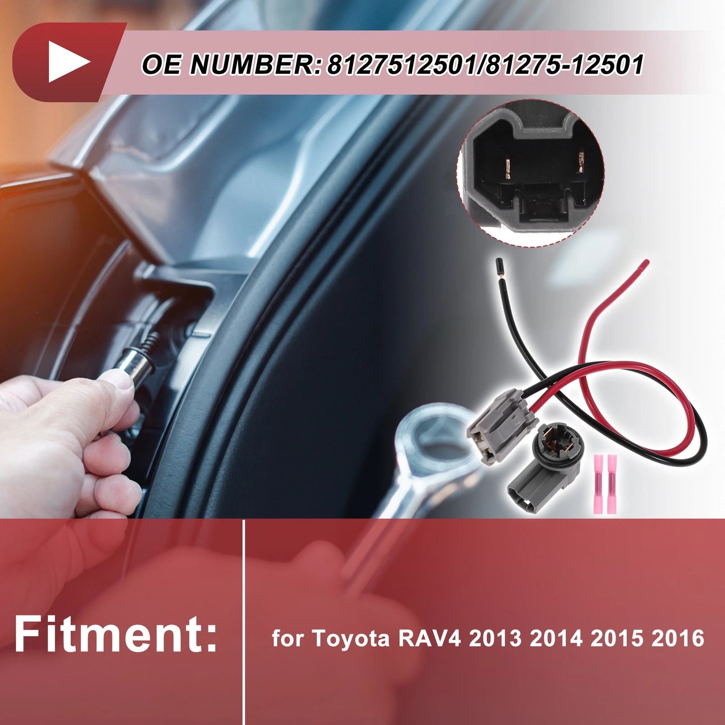 Tail Light Socket Wiring for Toyota RAV4 (2013–2016)