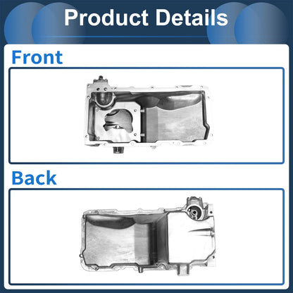 1 Pc Aluminum Engine Oil Pan for Chevrolet Express 2500 (2003-2007)