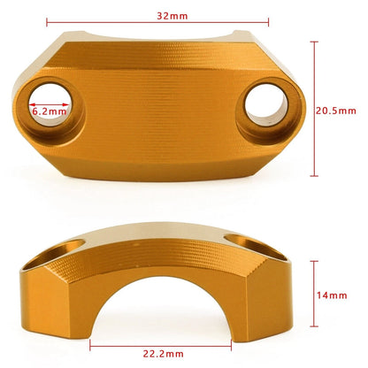 CNC Clamp Handlebar Bracket Gold for Yamaha F2