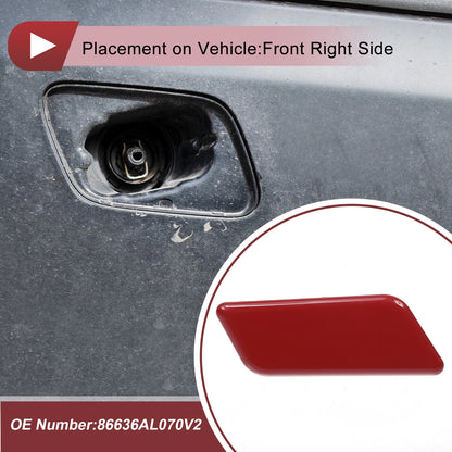 Red Front Right Washer Nozzle Cover for Subaru Outback (2015-2017)