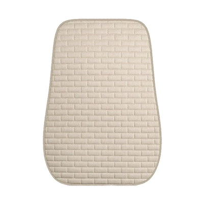 Beige Front Seat Cushion Cover for Car - Anti-Slip Protector Mat Accessories