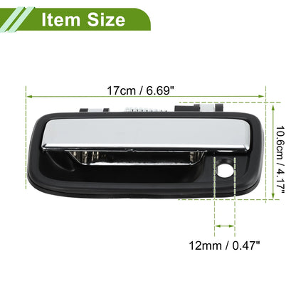 Exterior Door Handle for Toyota (Black Silver Tone) (2000-2006)