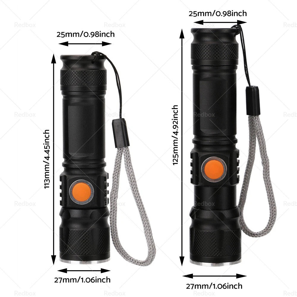 Rechargeable Waterproof LED Flashlight Torch for Various Models