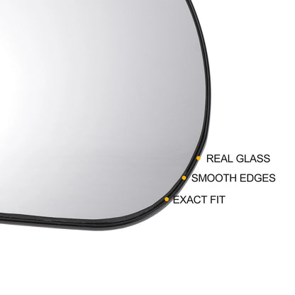 Left Side White Heated Mirror Glass for JEEP GRAND CHEROKEE, COMPASS
