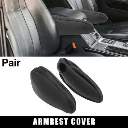 2 x Center Armrest Cover Black w/ Black Line for Sienna (2011–2018)