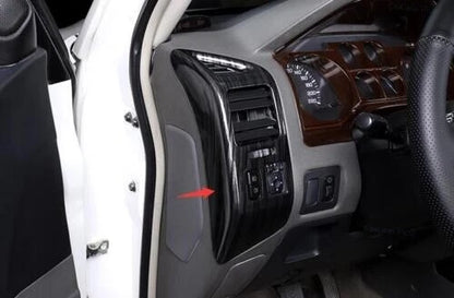 Black Wood L&R AC Outlet Vent Cover Trim for Mitsubishi Pajero Montero(00–06)