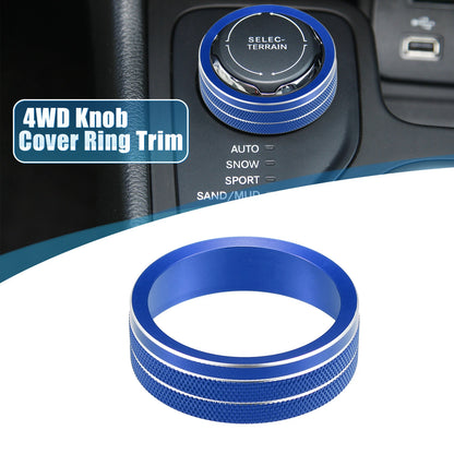 4WD Knob Cover Trim for Jeep Cherokee, Compass (2014-2021) Blue