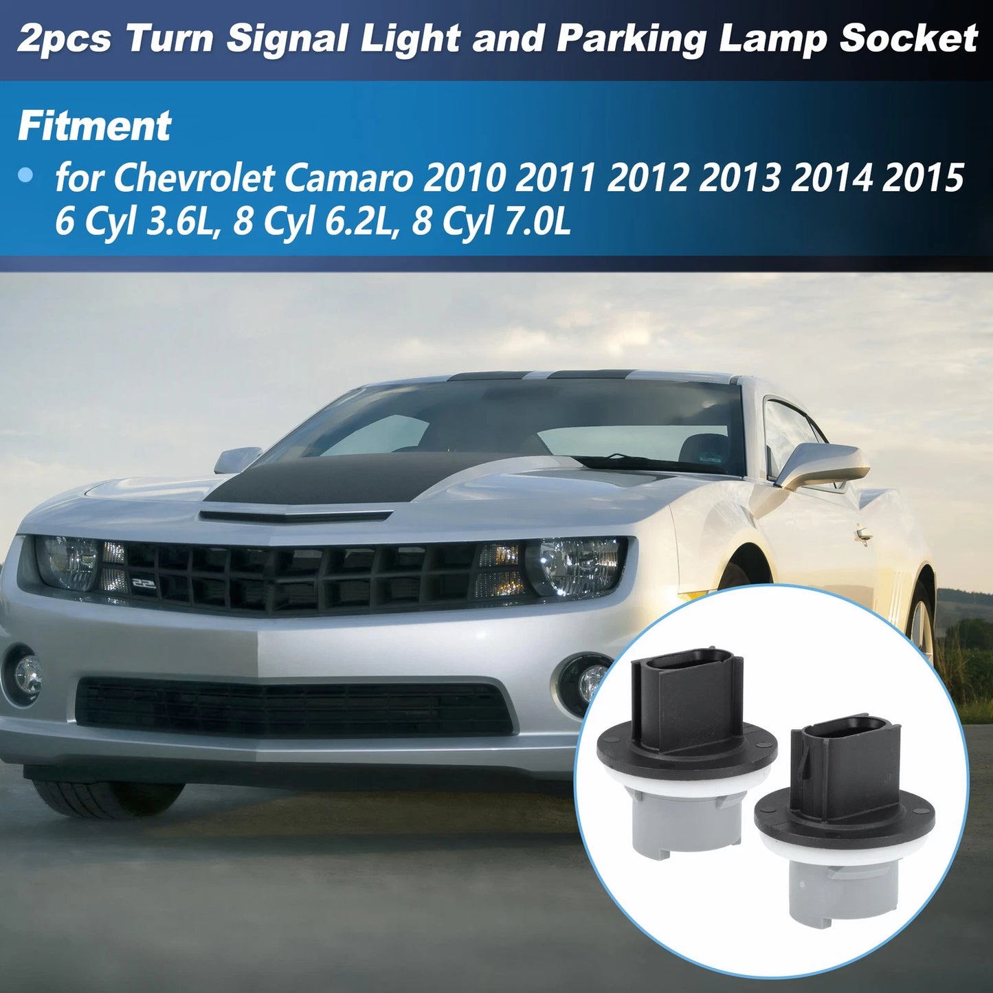 Turn Signal Light and Parking Lamp Socket for Chevy Camaro (2010 - 2015)